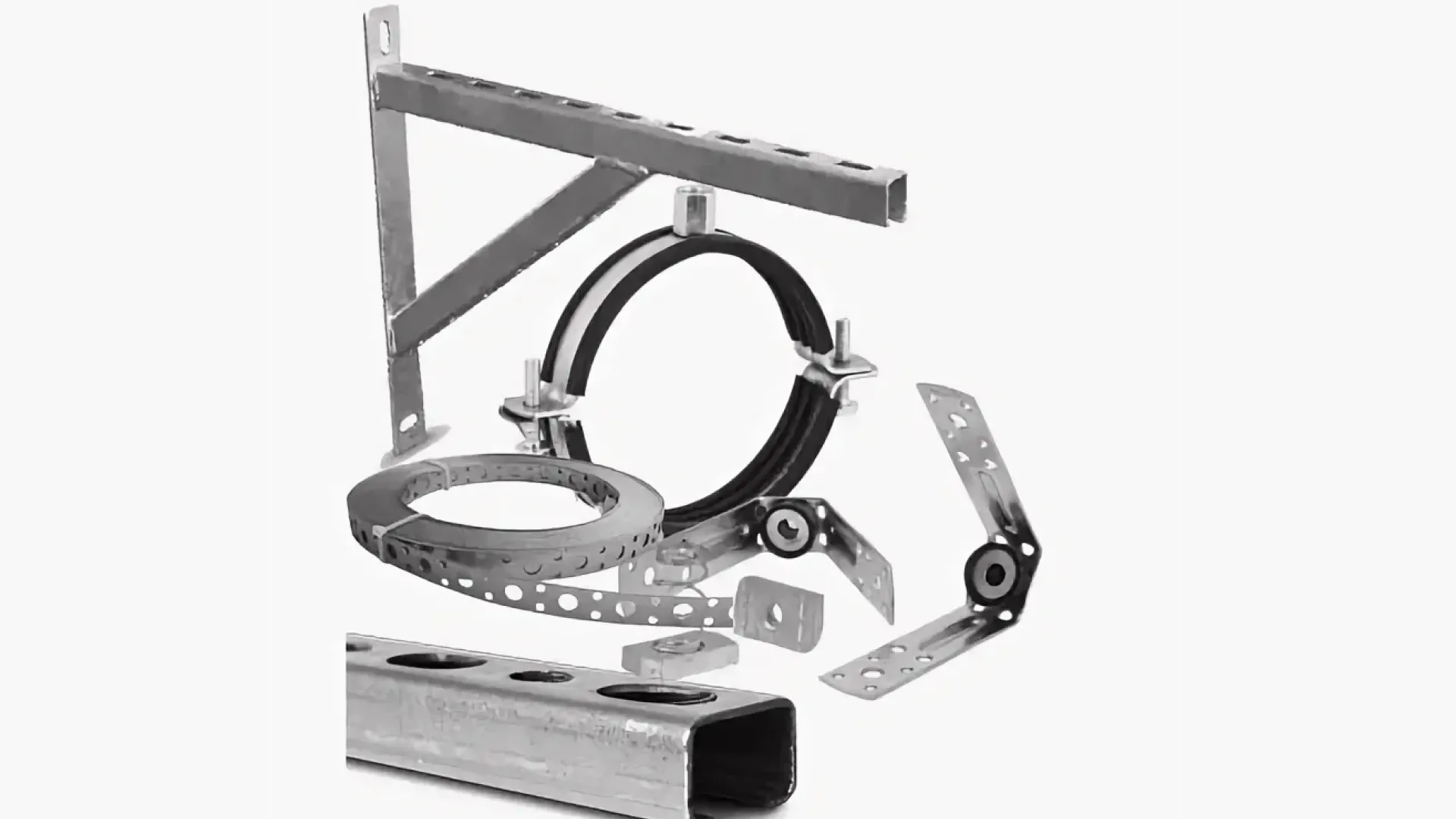 Крепление для вентиляции кронштейн Z - образный М8 сталь оцинкованный